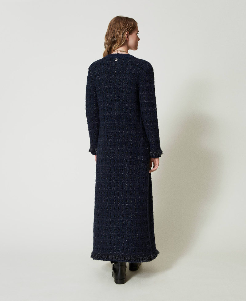 Scee by twin set Cardigan lungo jacquard check Prezzo Ridotto