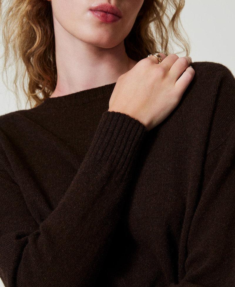 Scee by twin set Maglia girocollo in eco-cashmere Vendita Calda