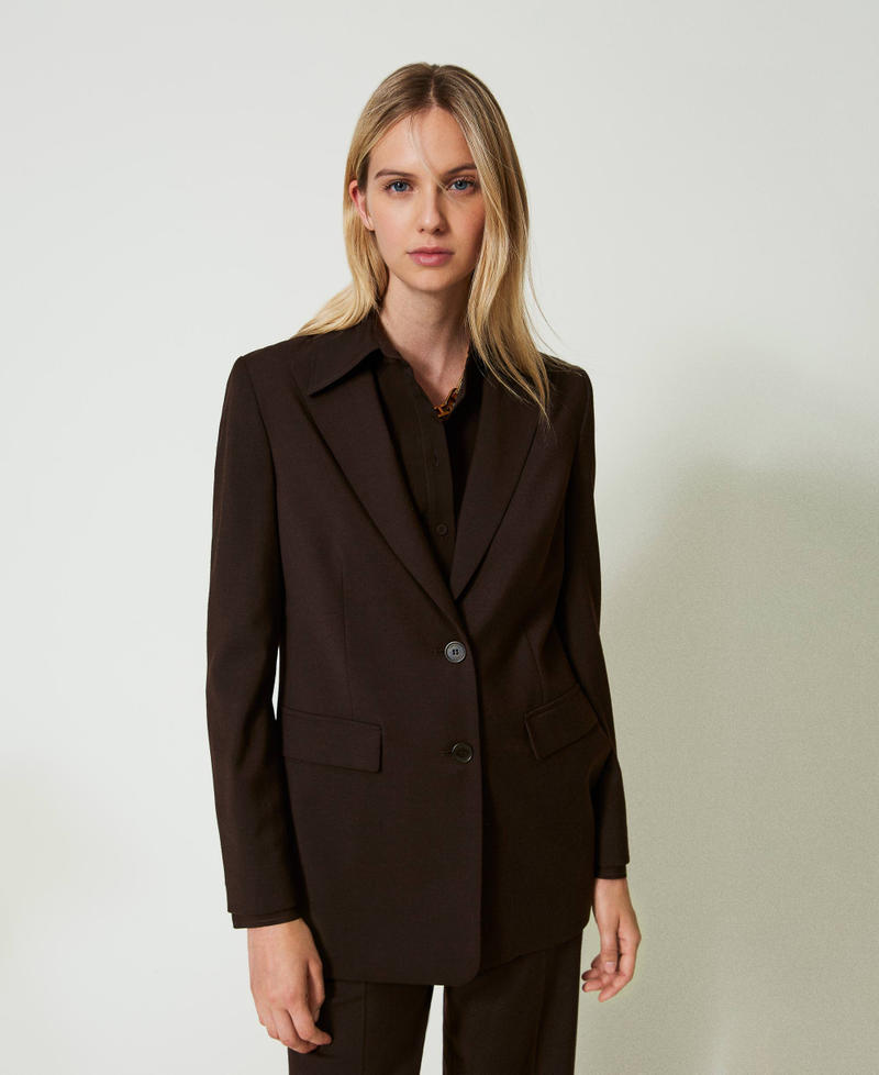 Scee by twin set Giacca blazer in lana stretch Soddisfazione Garantita