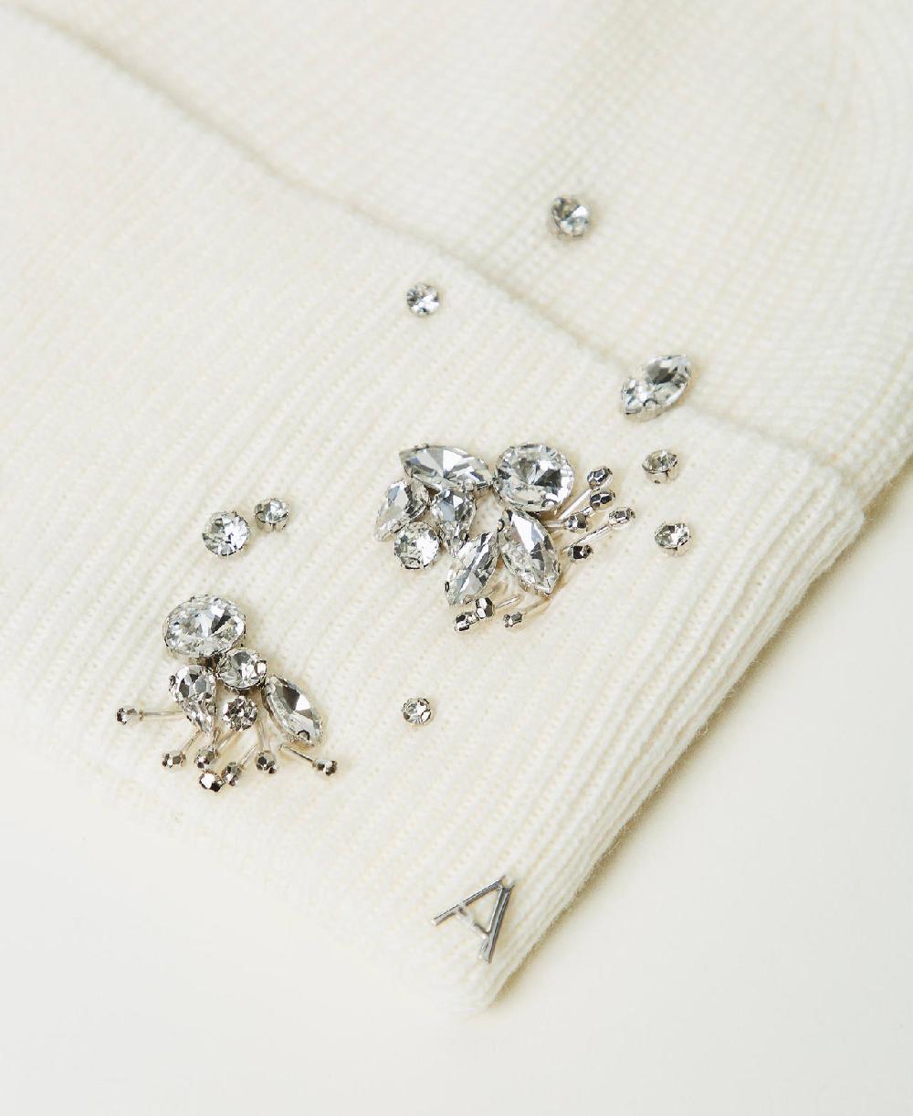Scee by twin set Berretto in maglia con ricami Affare Del Giorno