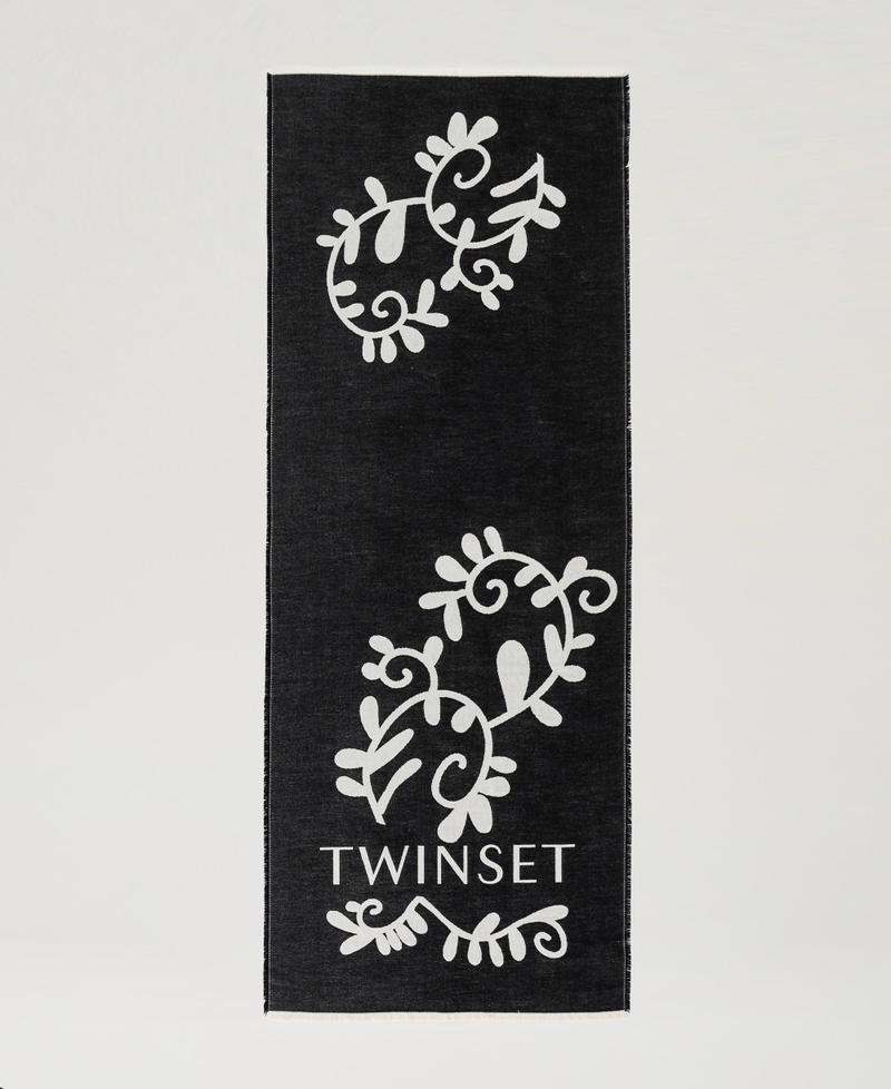 Scee by twin set Sciarpa jacquard con logo Presa