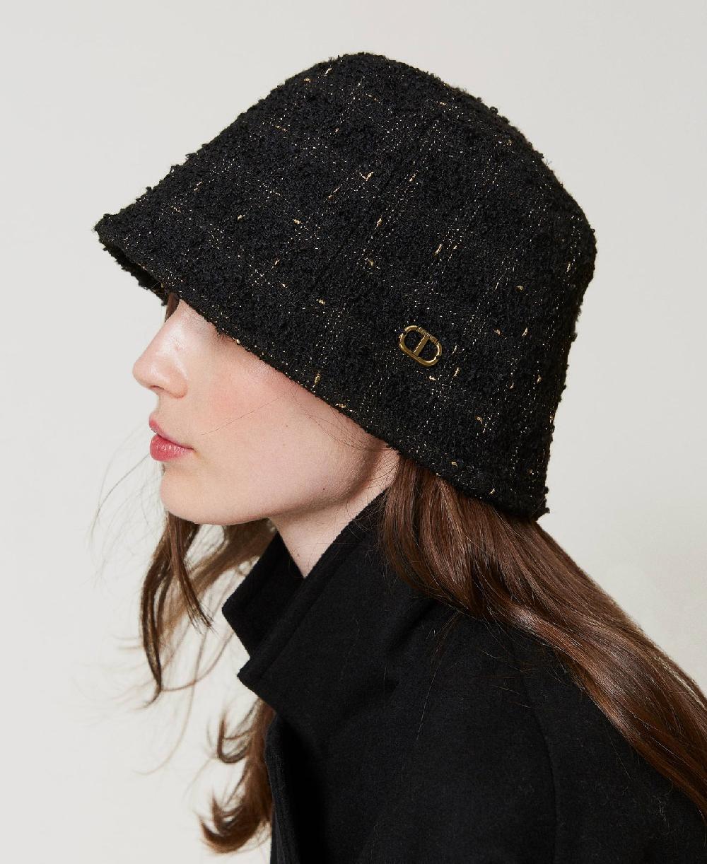Scee by twin set Cappello bucket bouclé con Oval T Hotsell