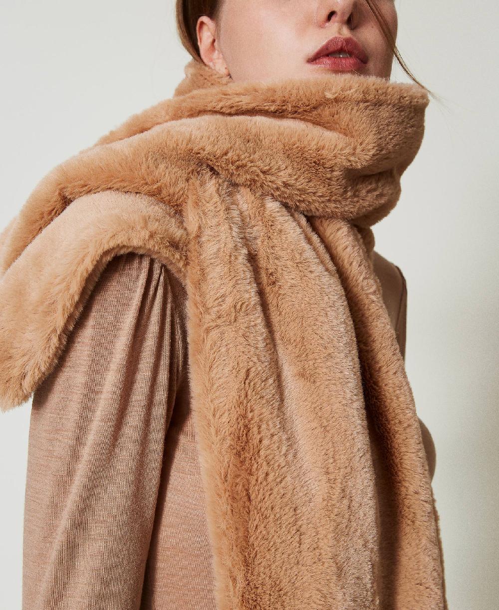 Scee by twin set Sciarpa in faux fur Nuova
