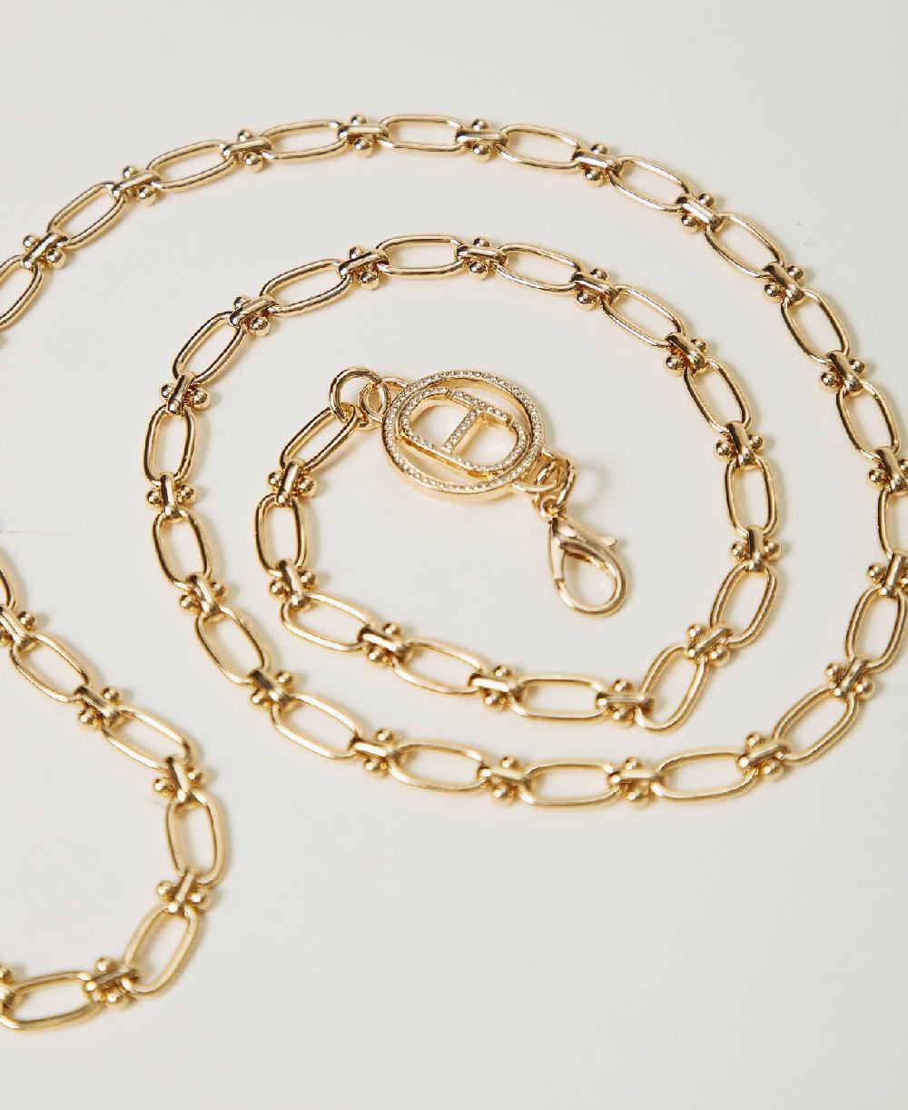 Scee by twin set Cintura in catena con Oval T Offerta speciale