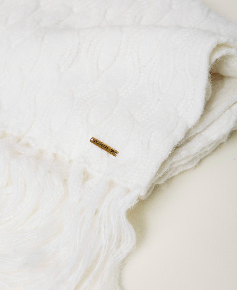 Scee by twin set Sciarpa in maglia a trecce Cyber Monday