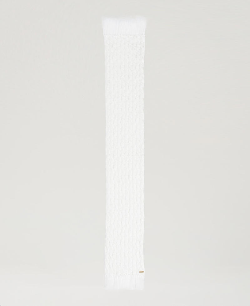 Scee by twin set Sciarpa in maglia a trecce Cyber Monday