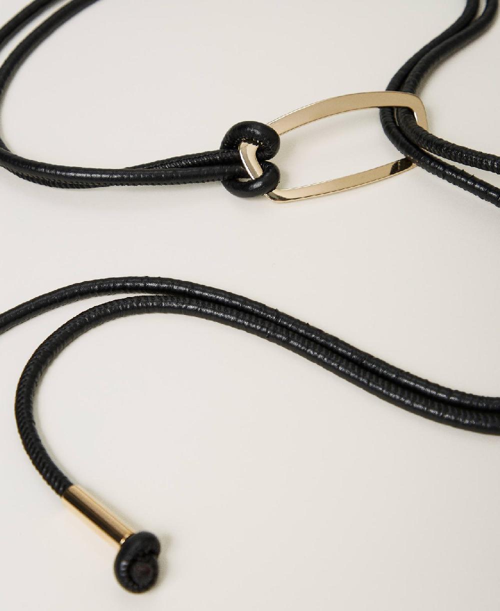Scee by twin set Cintura con fibbia logata Offerta San Valentino