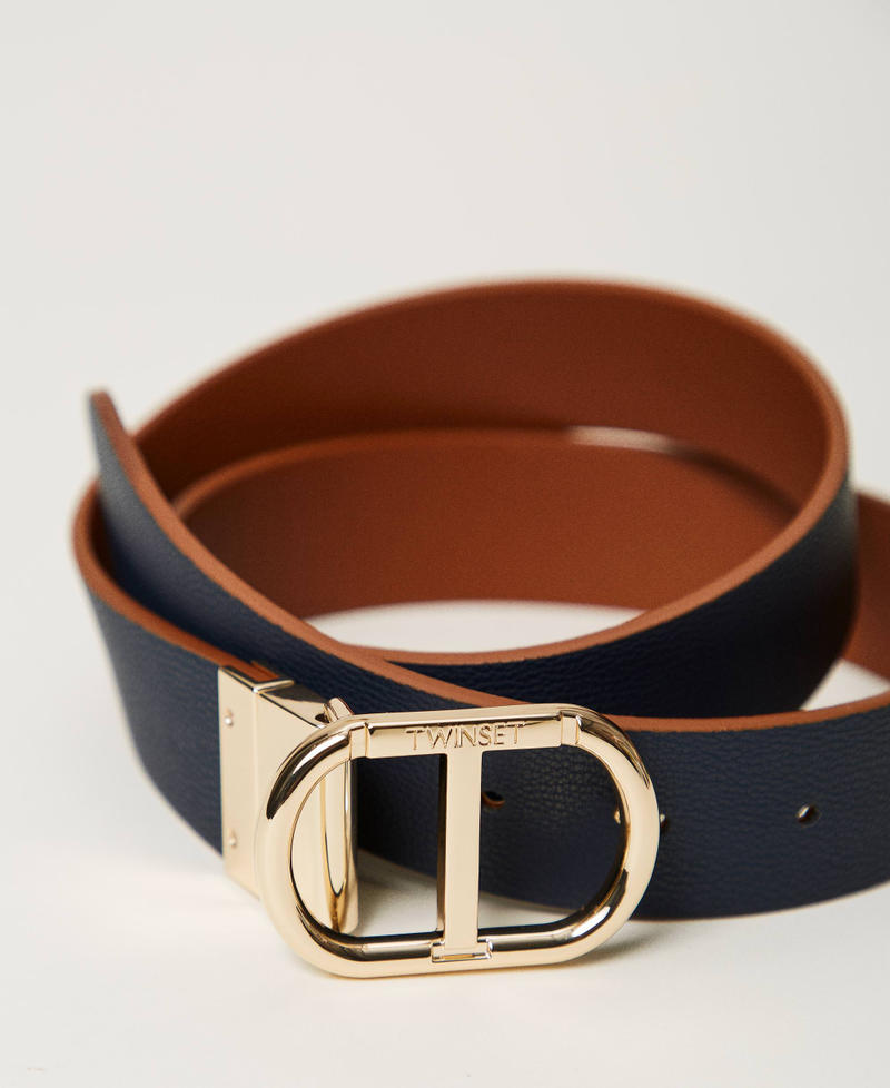 Scee by twin set Cintura reversibile con fibbia Oval T a scatto Online Outlet