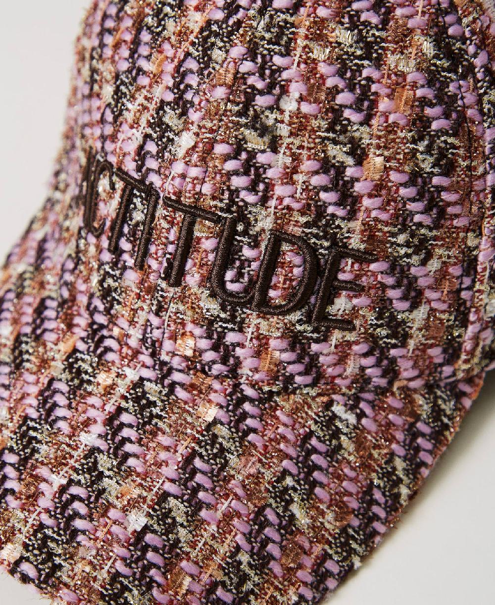 Scee by twin set Cappello da baseball in bouclé Offerta temporanea