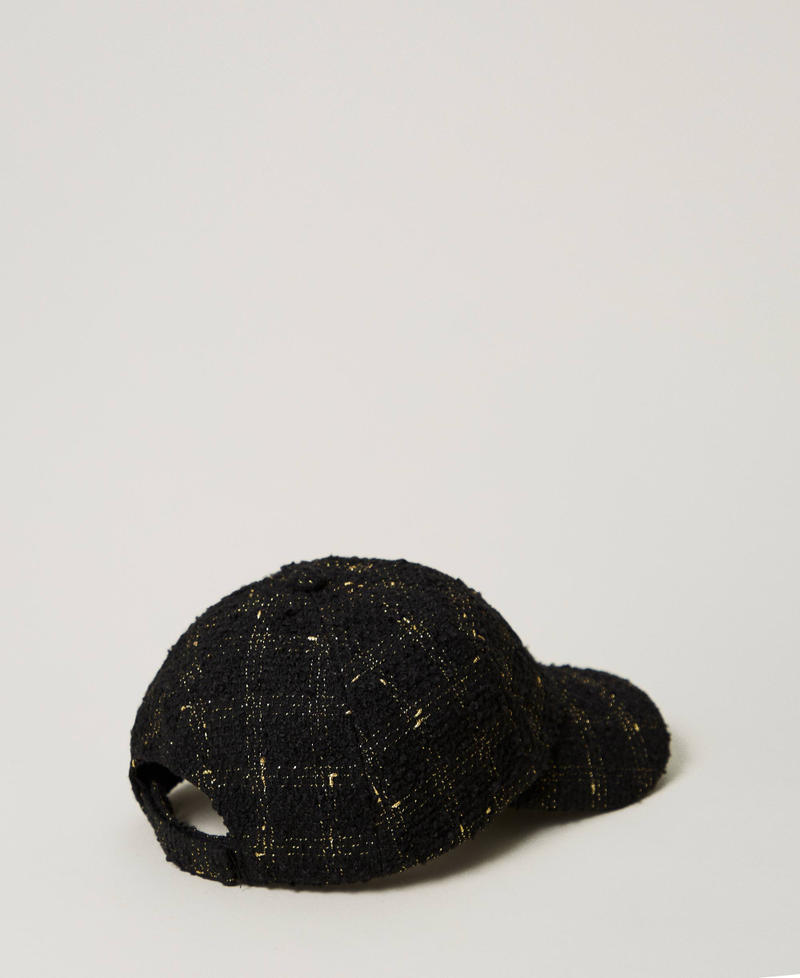 Scee by twin set Cappello da baseball bouclé con logo Nuovi prodotti