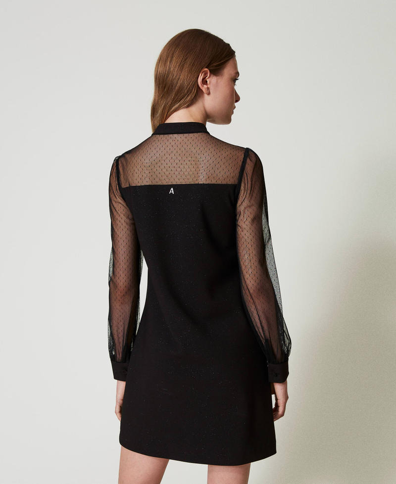 Scee by twin set Abito corto con tulle plumetis Super Saving Price
