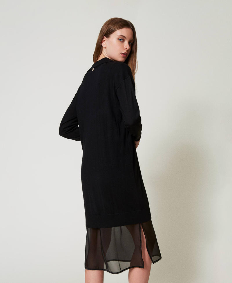 Scee by twin set Abito longuette in maglia con sottoveste ACQUISTA ORA