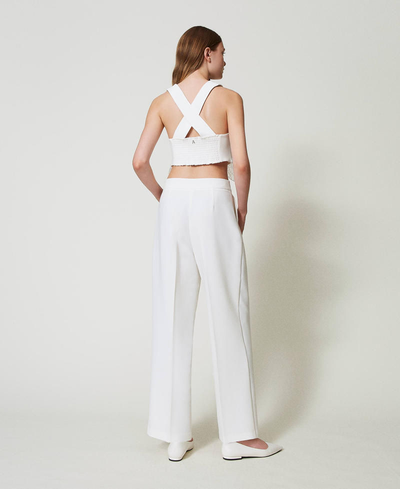 Scee by twin set Pantaloni a palazzo con pieghe Latest stili