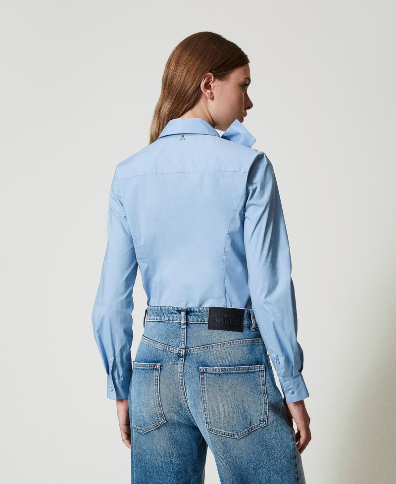 Scee by twin set Camicia in popeline con fiocco Ultimi due giorni