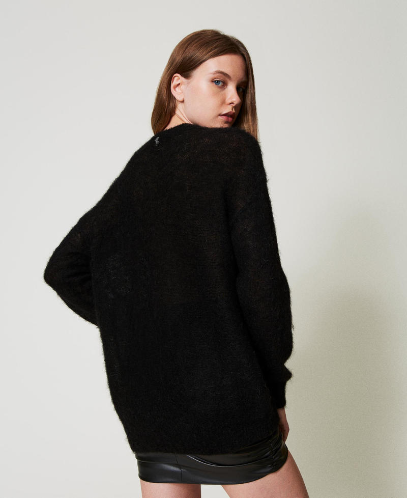 Scee by twin set Maglia MYFO in lana e mohair Promozione temporanea