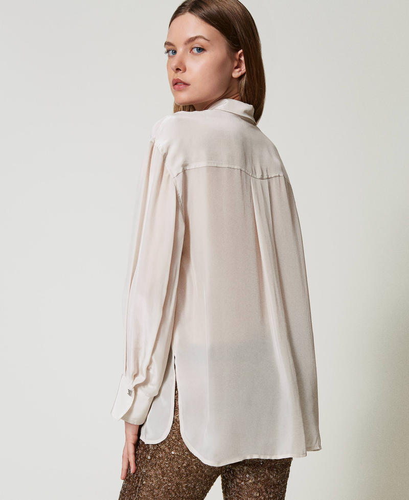 Scee by twin set Camicia MYFO in satin Fino al 55% di sconto