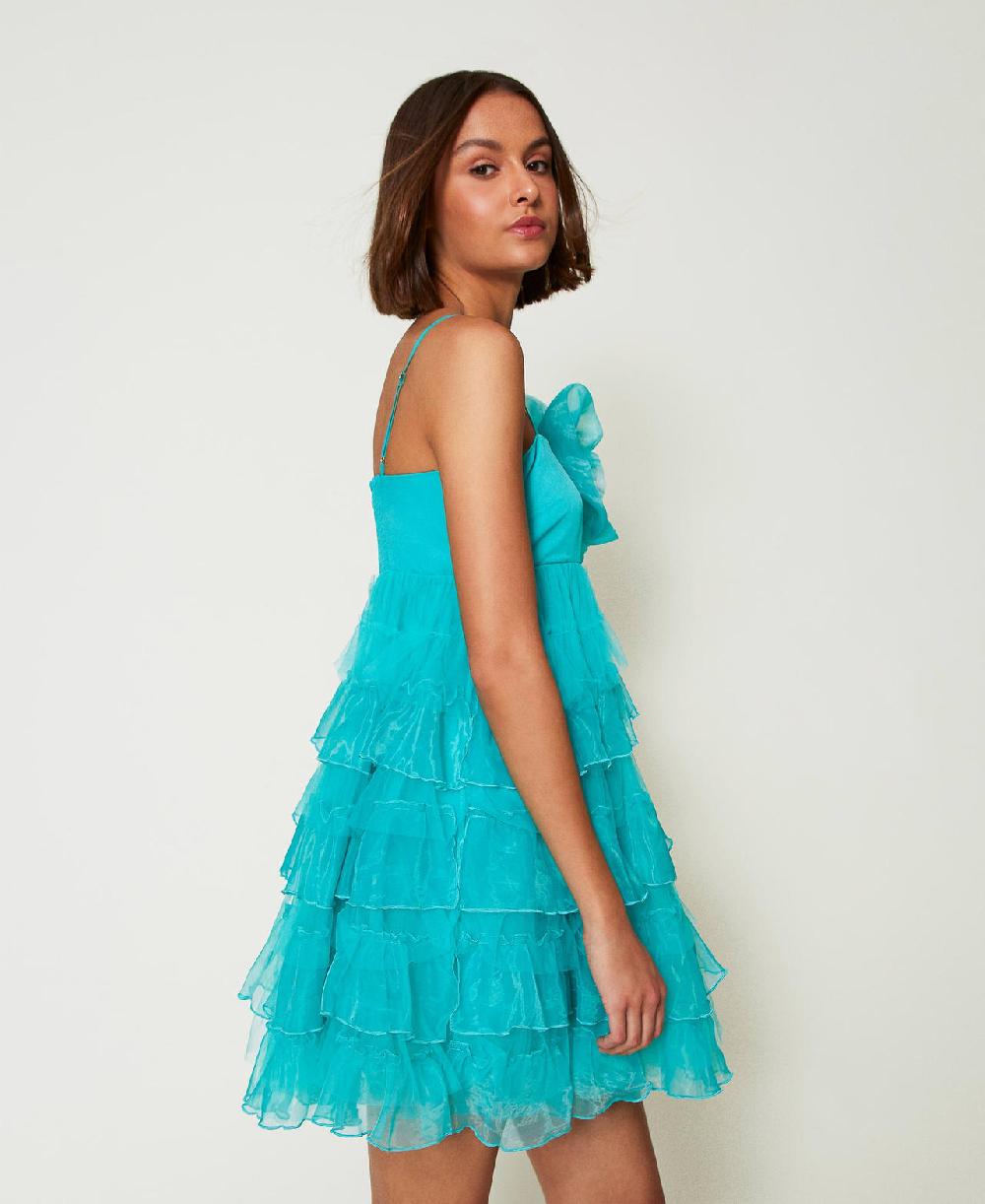 Scee by twin set Abito corto in tulle e organza Discount Store per i nuovi prodotti