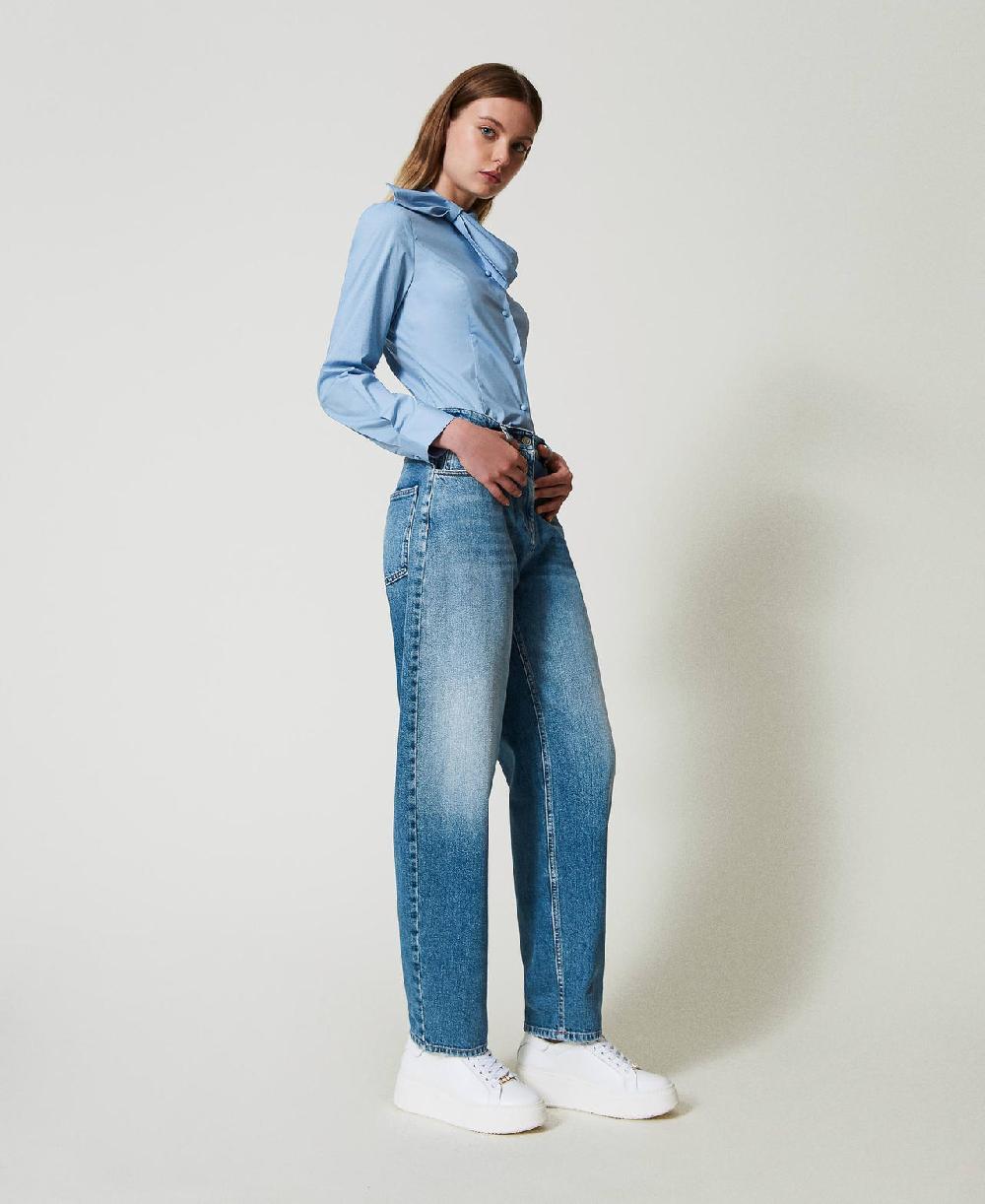 Scee by twin set Jeans carrot fit cinque tasche Black Friday Prezzi