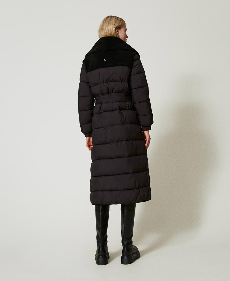 Scee by twin set Cappotto imbottito in faux fur Italia