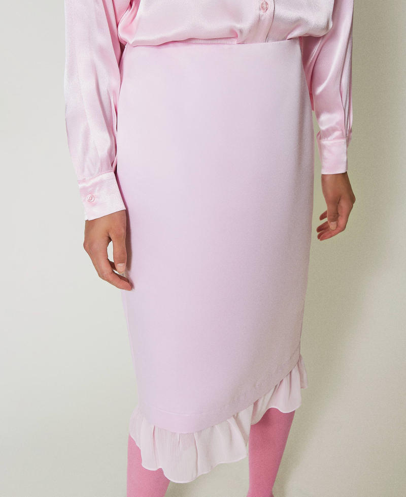 Scee by twin set Gonna longuette in duchesse Promozione