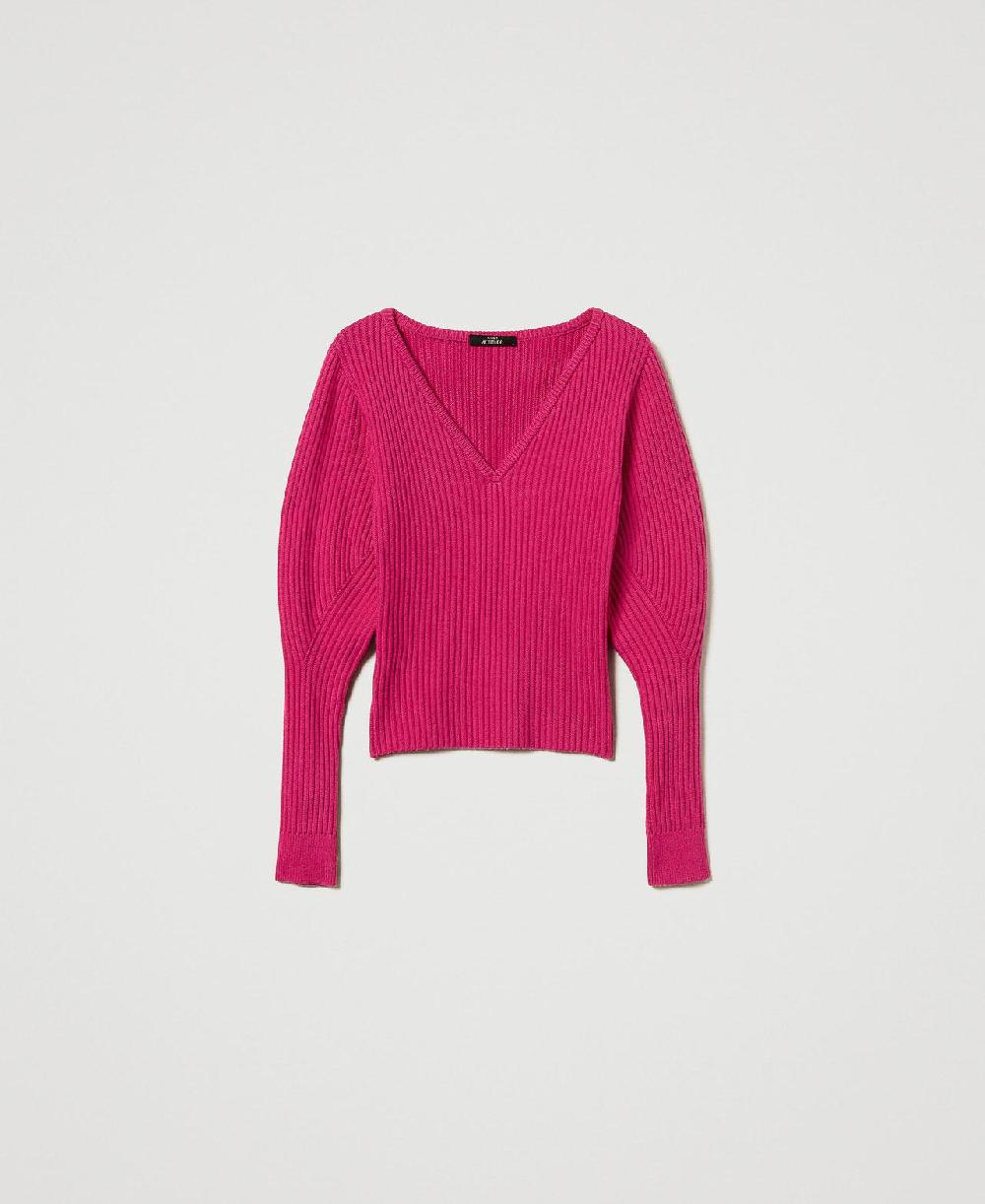 Scee by twin set Maglia fitted a coste Spedizione Gratuita