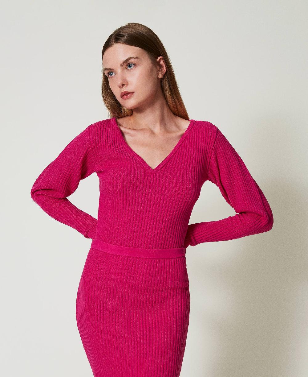 Scee by twin set Maglia fitted a coste Spedizione Gratuita