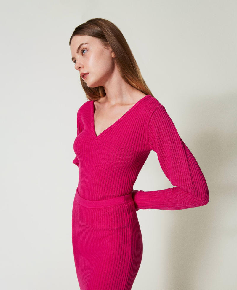 Scee by twin set Maglia fitted a coste Spedizione Gratuita