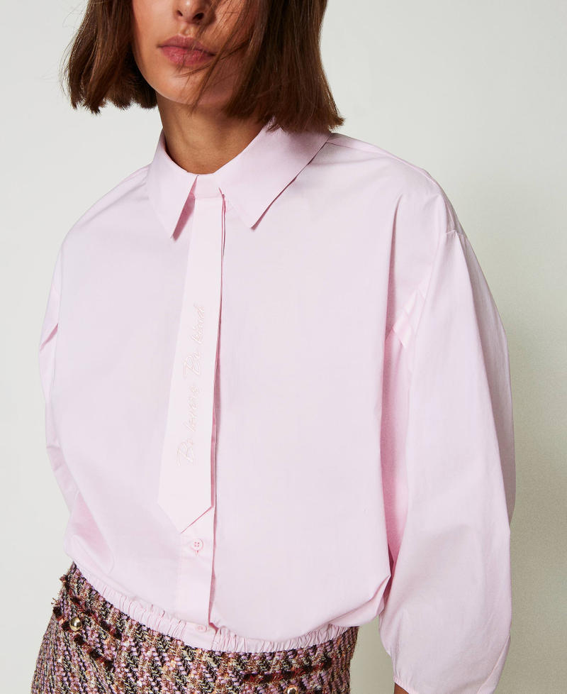 Scee by twin set Camicia boxy con cravattino Negozi Online