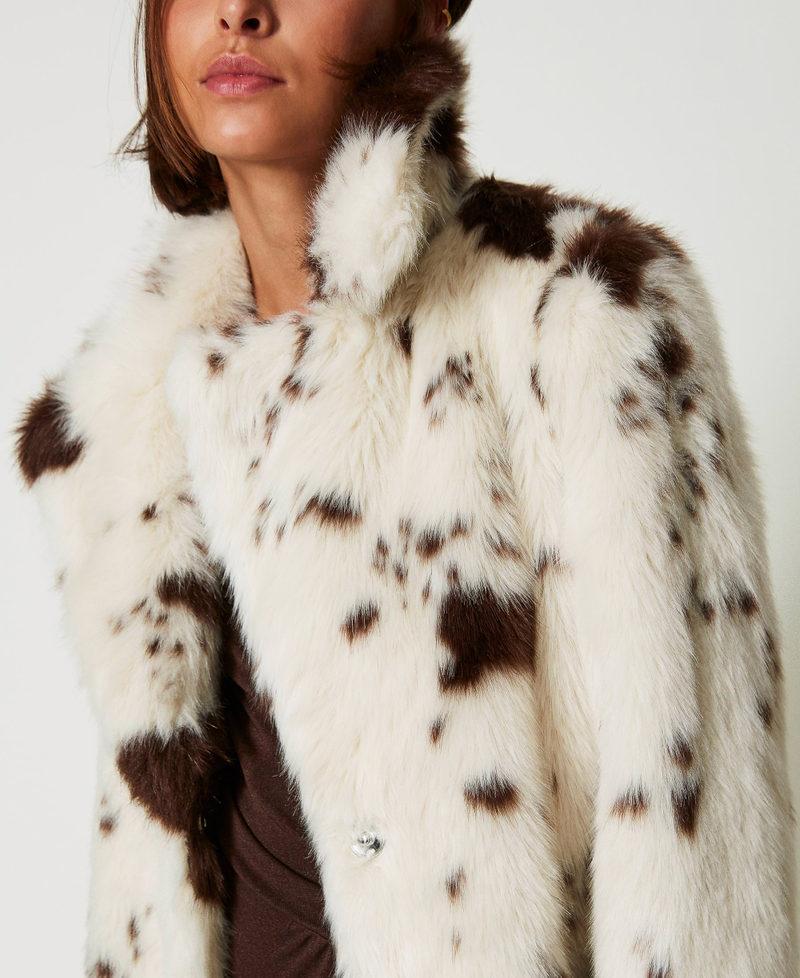 Scee by twin set Cappotto lungo in faux fur Presa