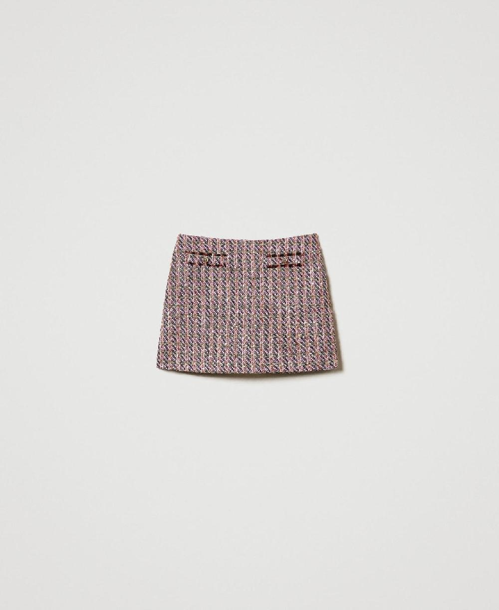 Scee by twin set Minigonna in bouclé e lurex