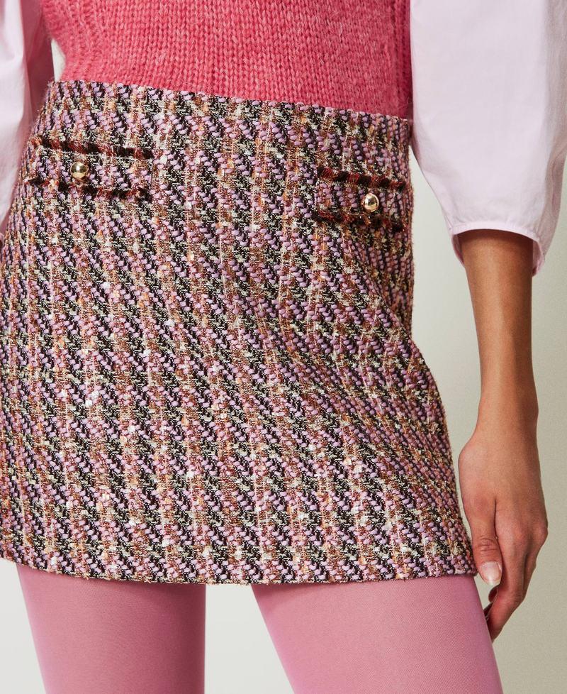 Scee by twin set Minigonna in bouclé e lurex Online