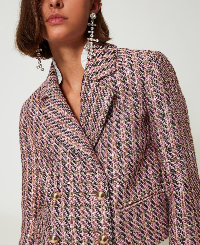 Scee by twin set Giacca blazer in bouclé e lurex Saldi