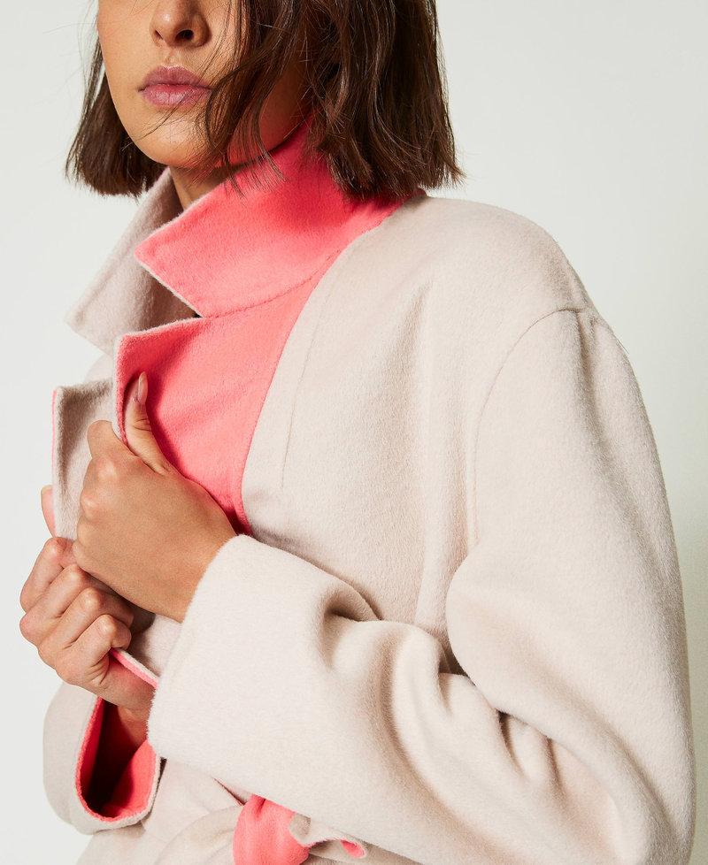 Scee by twin set Cappotto reversibile MYFO in panno misto lana Hotsell