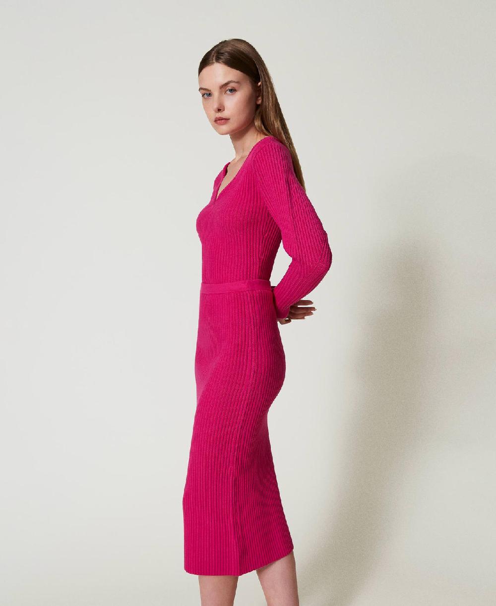 Scee by twin set Gonna longuette in maglia a coste I Più Venduti