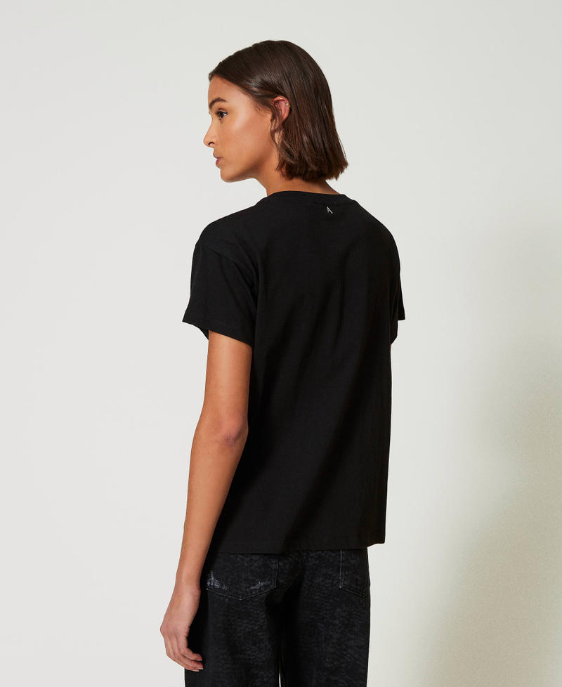 Scee by twin set T-shirt con ricami e perle Spedizione gratuita