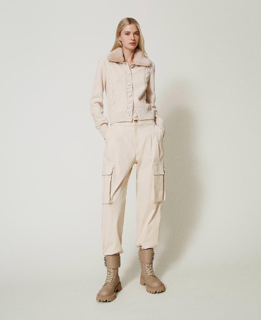 Scee by twin set Pantaloni cargo con tasche asimmetriche Comprare a buon mercato
