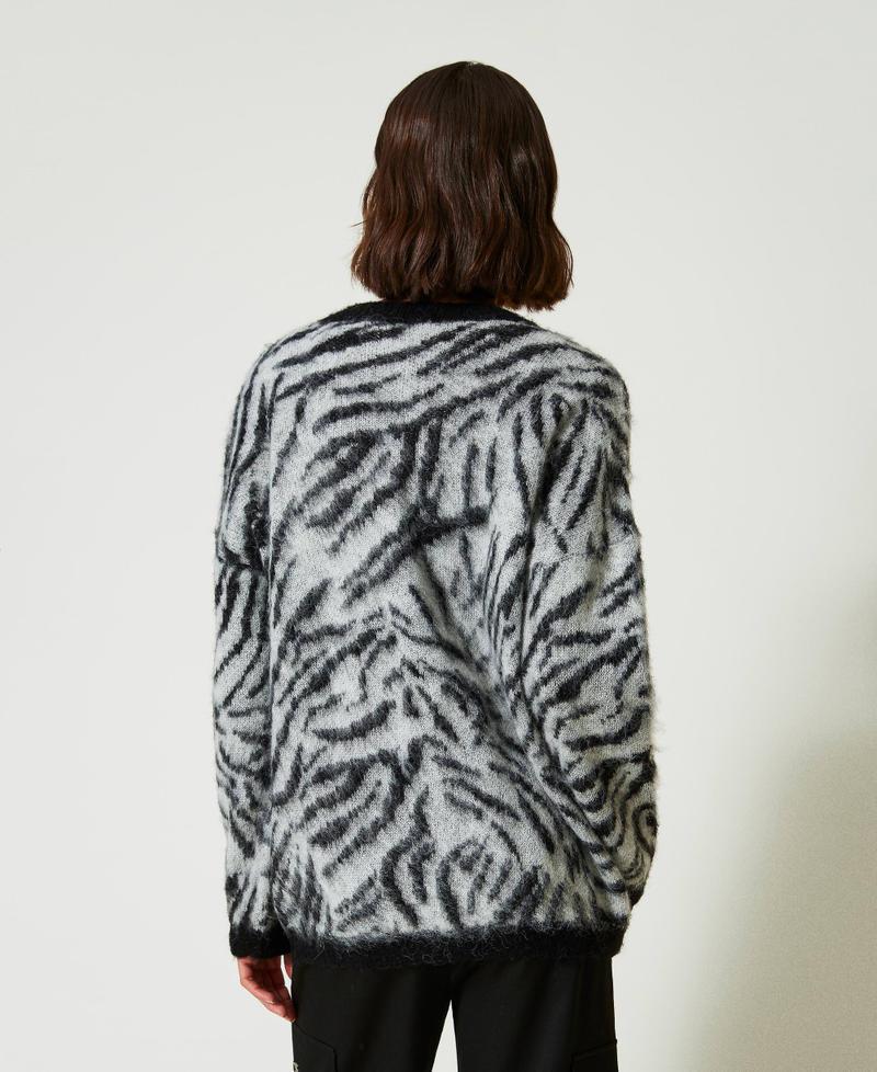 Scee by twin set Cardigan MYFO jacquard animalier Grande vendita