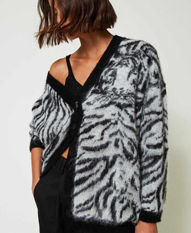 Scee by twin set Cardigan MYFO jacquard animalier Grande vendita