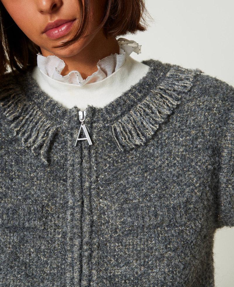 Scee by twin set Gilet in maglia bouclé riciclata Flash Sale