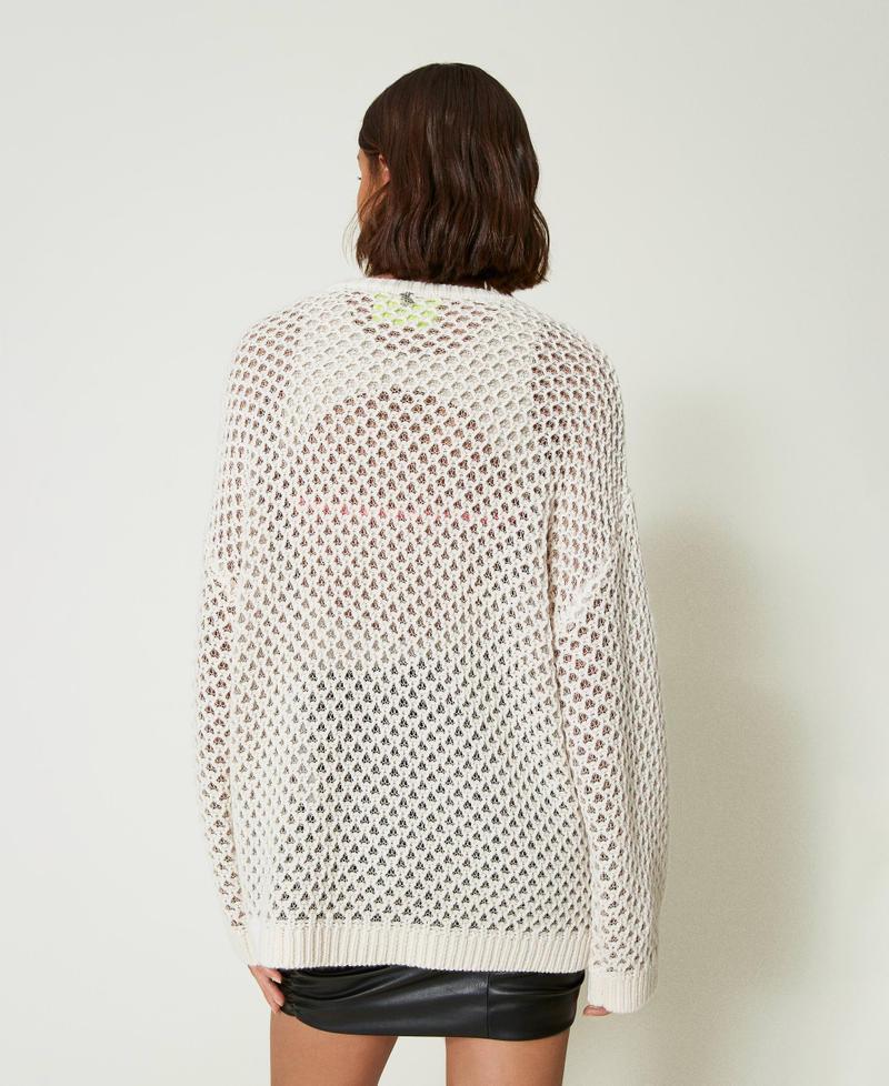 Scee by twin set Maglia over MYFO a rete con lurex Shopping online