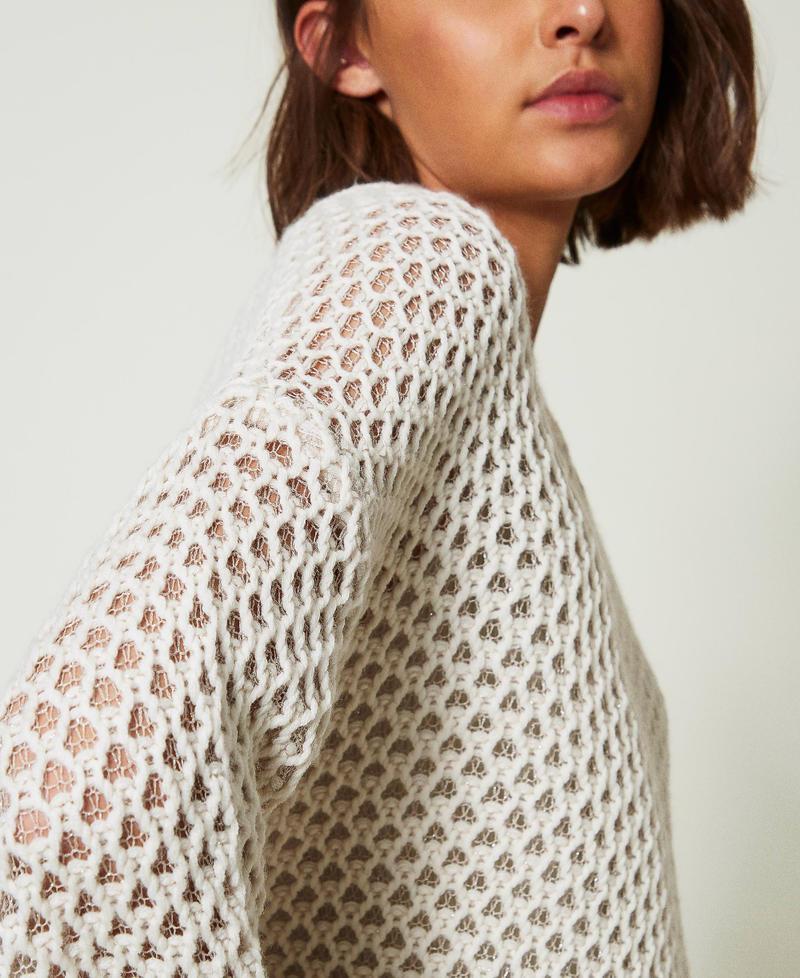 Scee by twin set Maglia over MYFO a rete con lurex Shopping online