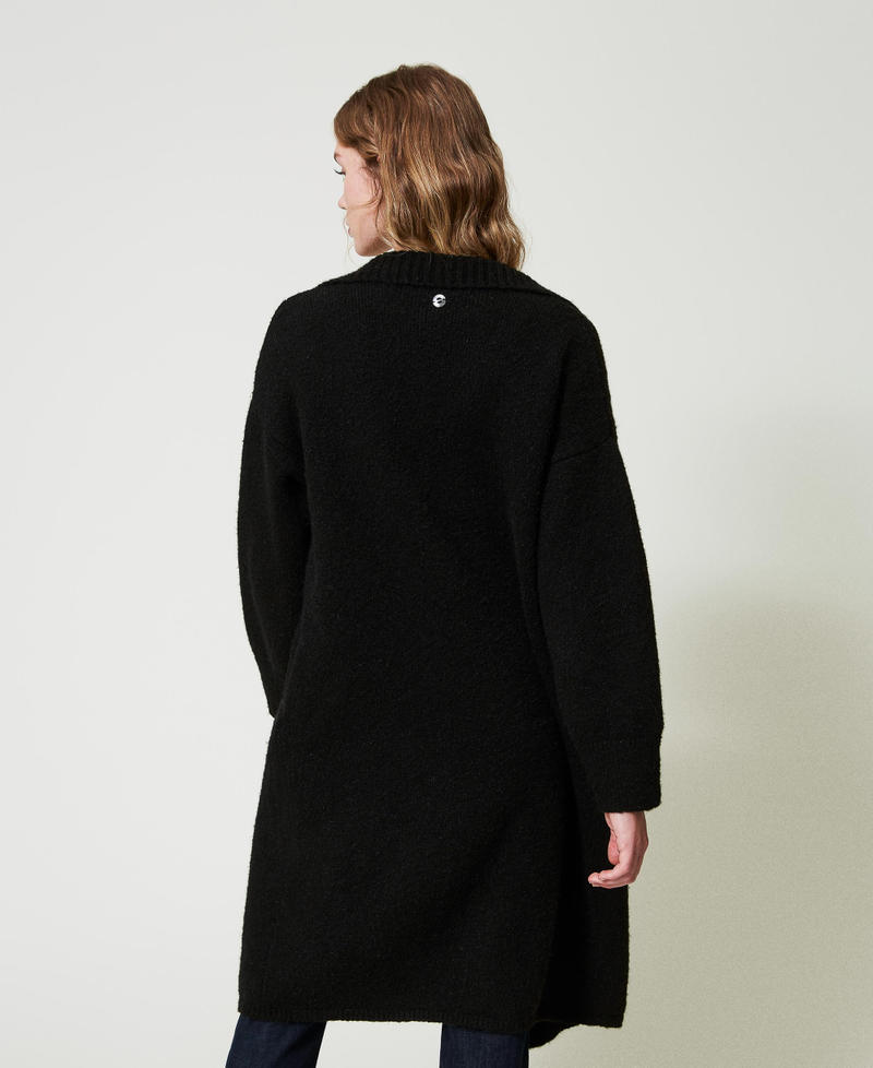 Scee by twin set Cappotto in filato riciclato bouclé Offerta esclusiva