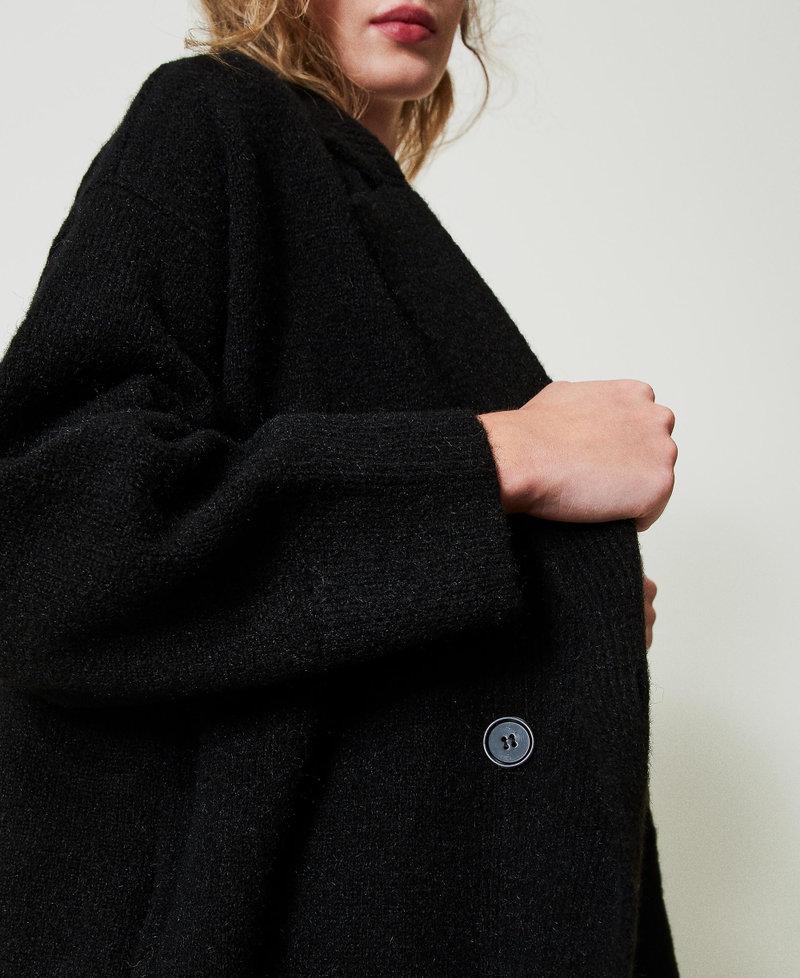 Scee by twin set Cappotto in filato riciclato bouclé Offerta esclusiva