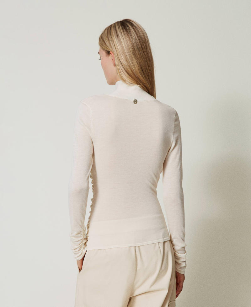 Scee by twin set Maglia lupetto con arricciatura Offerta natalizia