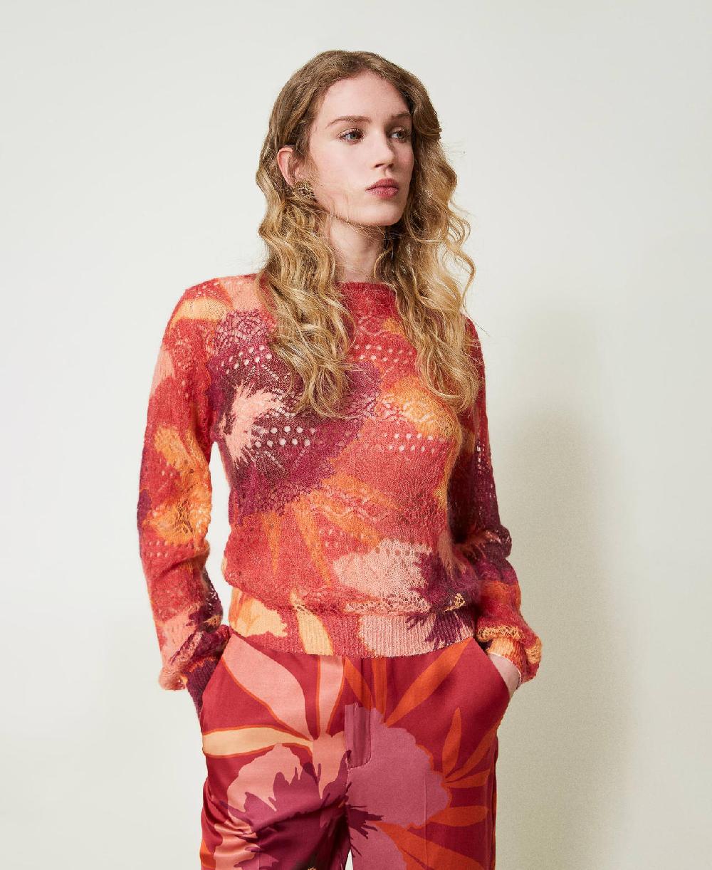 Scee by twin set Maglia in misto lana e mohair Offerta migliore