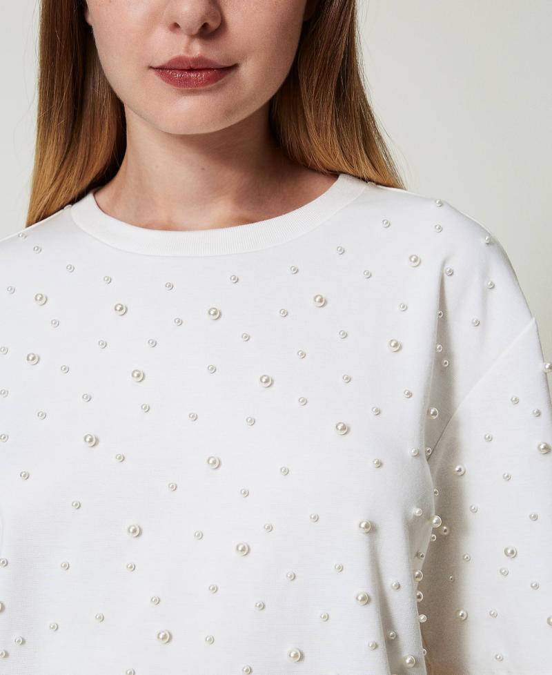 Scee by twin set T-shirt con perle Lightning offer