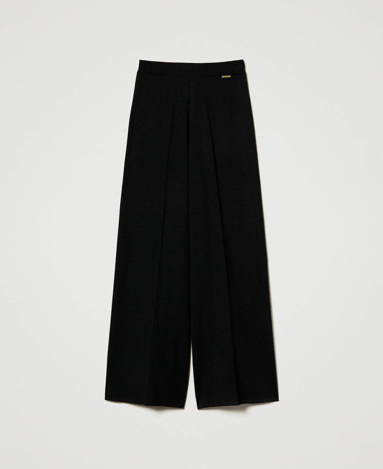 Scee by twin set Pantaloni a palazzo in misto lana Liquidazione