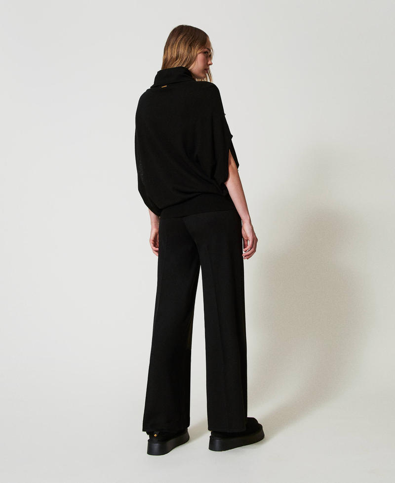 Scee by twin set Pantaloni a palazzo in misto lana Liquidazione