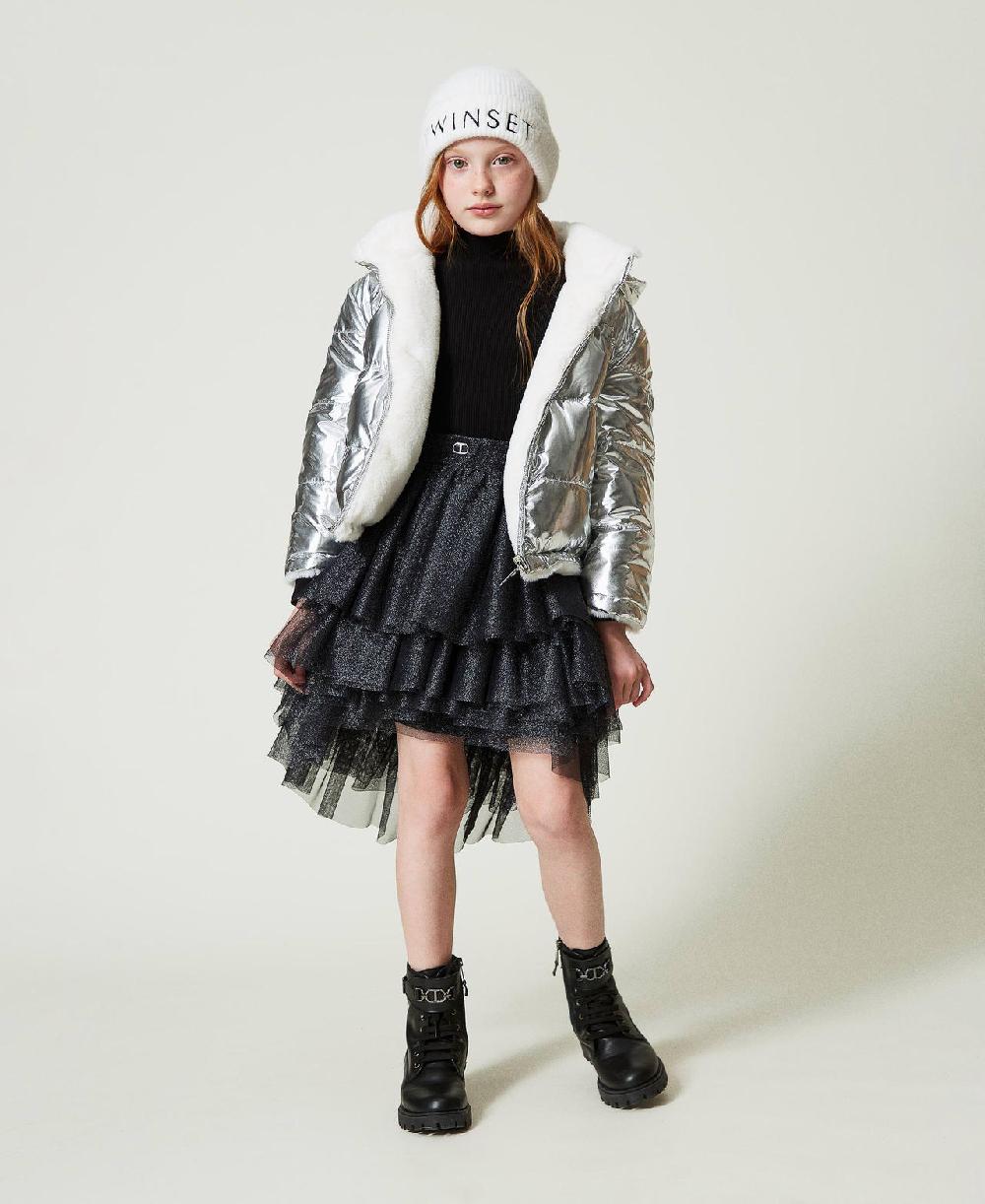 Scee by twin set Giacca reversibile in faux fur Super Saving Price