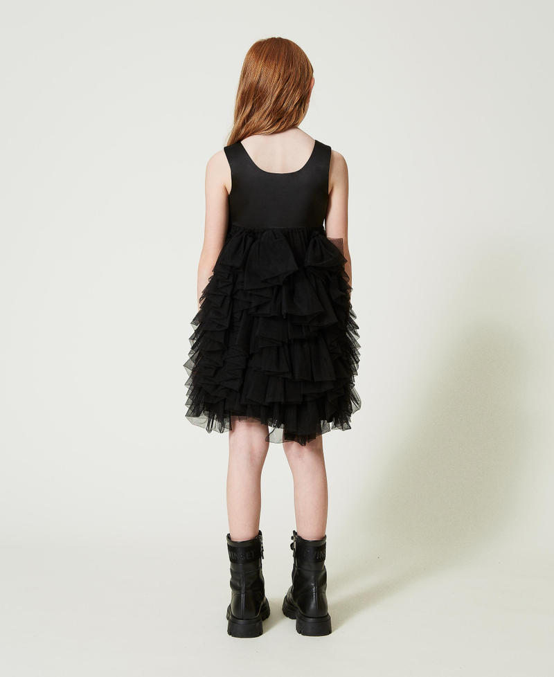 Scee by twin set Abito corto con volant in tulle ACQUISTA ORA